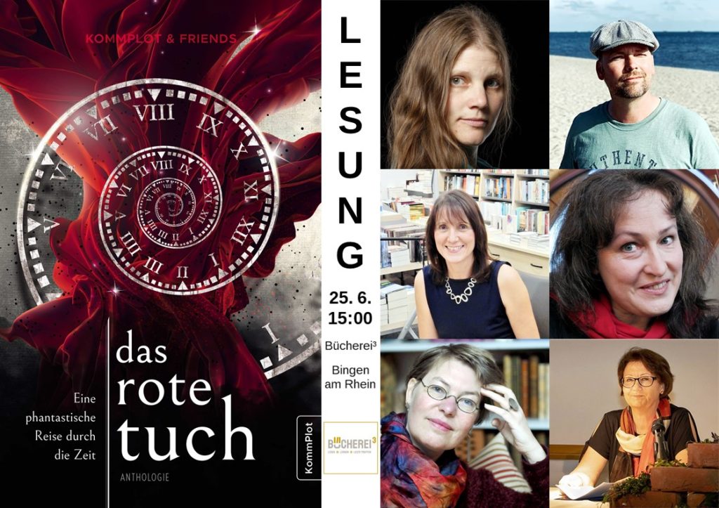 Lesung am 25.6.2022 aus der Anthologie "Das rote Tuch" in Bingen am Rhein.